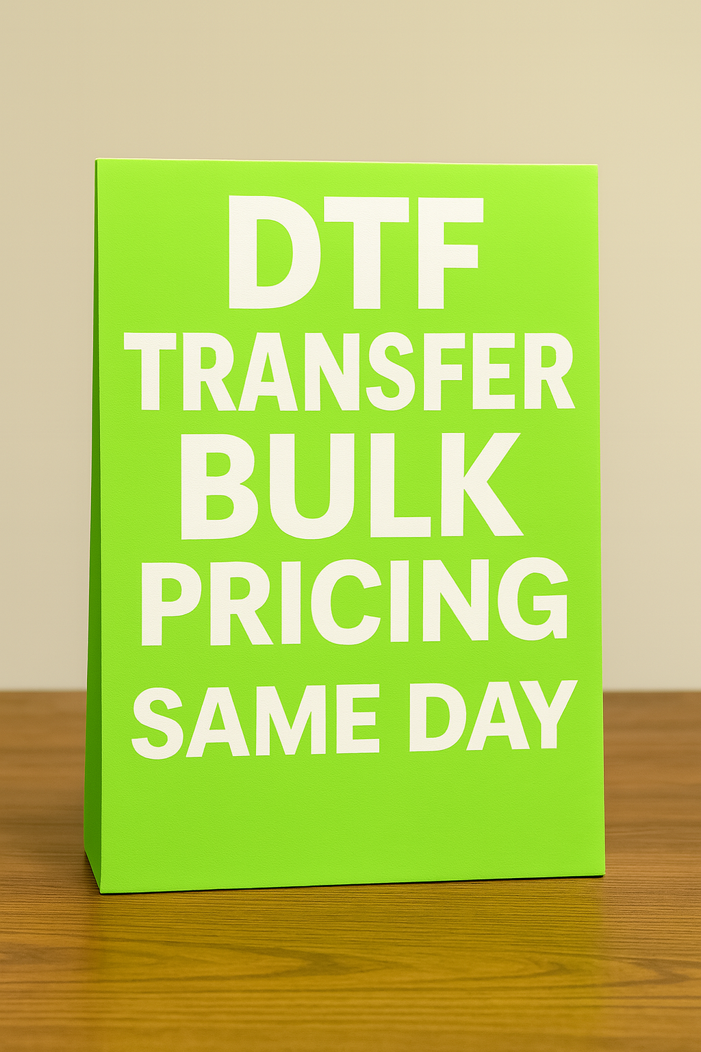 Bulk Pricing- DTF Transfers Same Day