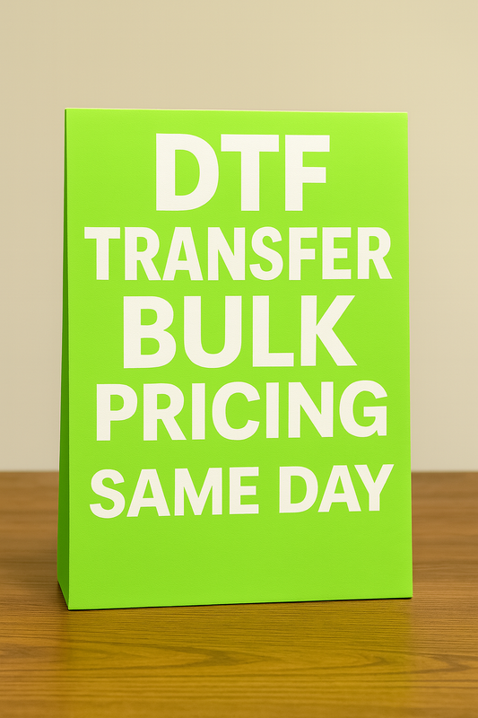 Bulk Pricing- DTF Transfers Same Day